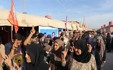 تقديم واجب العزاء لذوي الكريلا آزاد عفرين