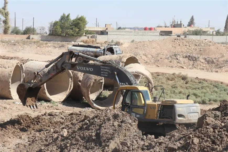 أعمال لتأهيل الجسر الوحيد الذي يربط الأحياء الشمالية بالجنوبية في مدينة الحسكة