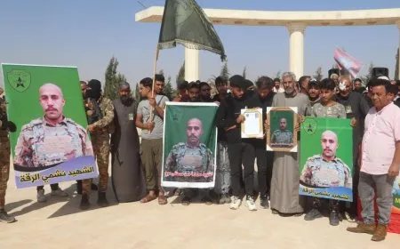 تشييع جثمان مقاتل قوات الكوماندوس محمد الموح