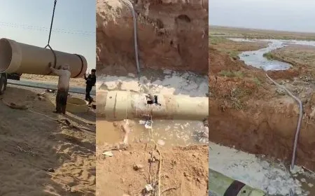 بعد ترميم الخط الرئيسي.. تم إعادة ضخ مياه الفرات إلى الحسكة