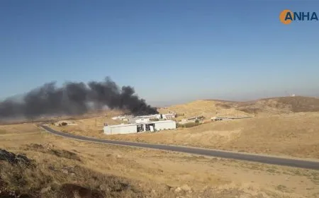 الاحتلال التركي يقصف معملاً في منطقة كوجرات بمقاطعة الجزيرة