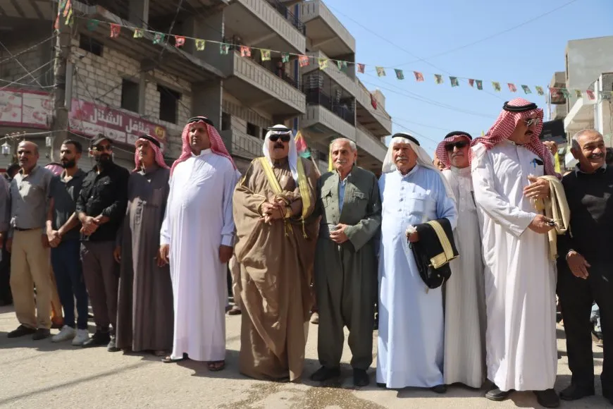 انطلاق المسيرة الجماهيرية في قامشلو للتنديد بالمؤامرة الدولية