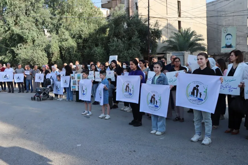 خلال وقفة احتجاجية الدعوة إلى إنهاء احتلال سري كانيه وكري سبي