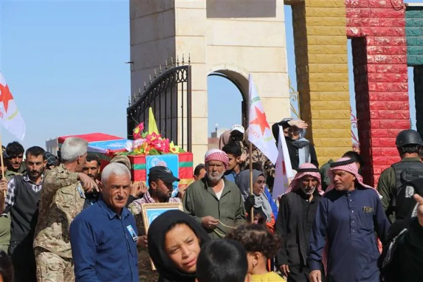 مزار الشهداء في الحسكة يحتضن جثمان عضو قوى الأمن الداخلي أحمد الفنوش