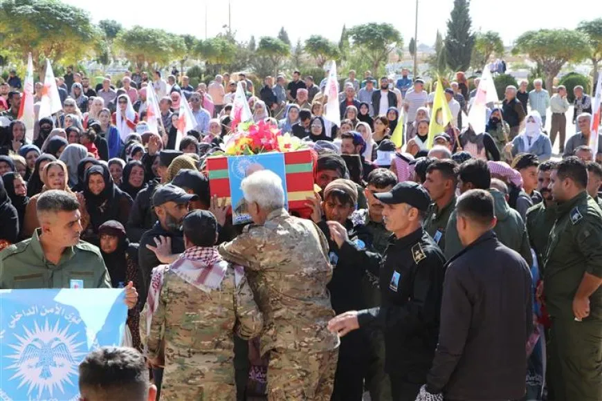 مزار الشهداء في الحسكة يحتضن جثمان عضو قوى الأمن الداخلي أحمد الفنوش