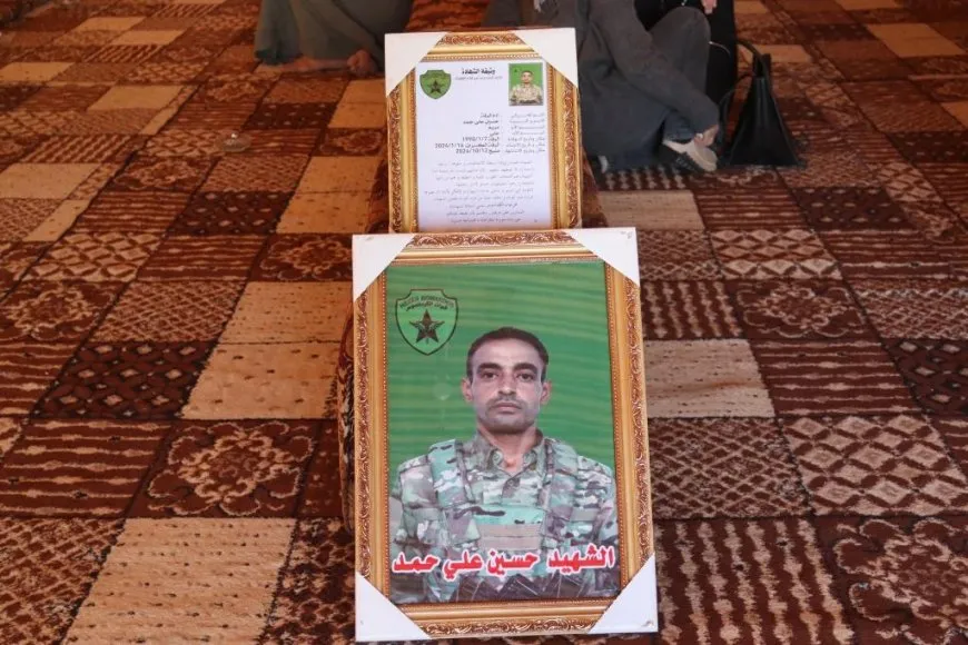 تقديم واجب العزاء لذوي مقاتل قوات الكوماندوس الشهيد حسن الحمد
