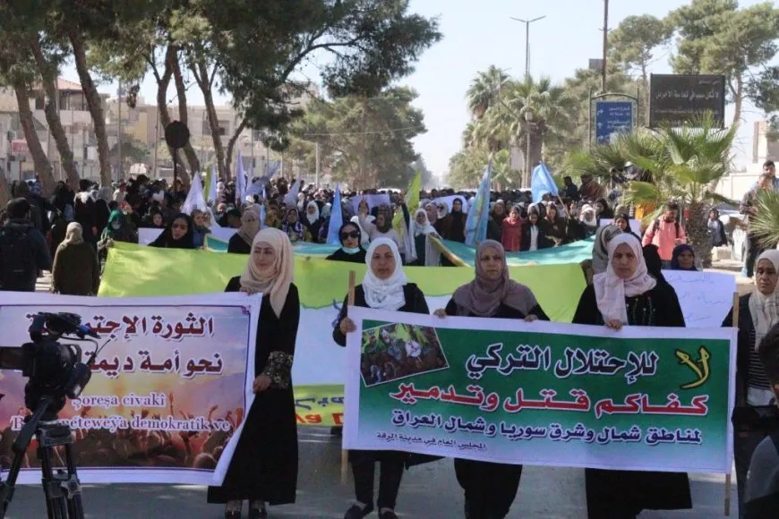 سلسلة فعالية منددة بهجمات الاحتلال التركي على إقليم شمال وشرق سوريا