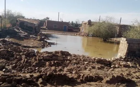 عاصفة مطرية تدمر قرية "قصيبة" في دير الزور وتودي بحياة امرأة