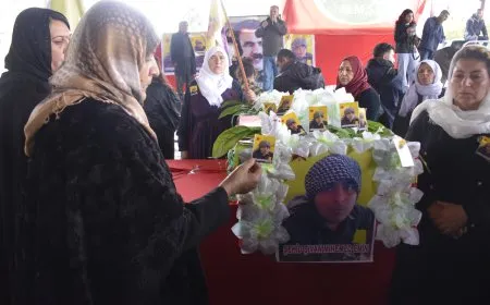تشييع جثمان مقاتل وحدات حماية الشعب شفان محمد أمين