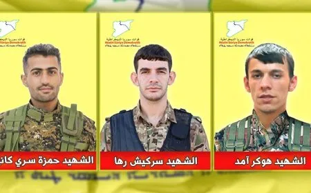 قسد تعرّف بالمقاتلين الـ3 الذين استشهدوا في السيارة المستهدفة بمدينة الحسكة