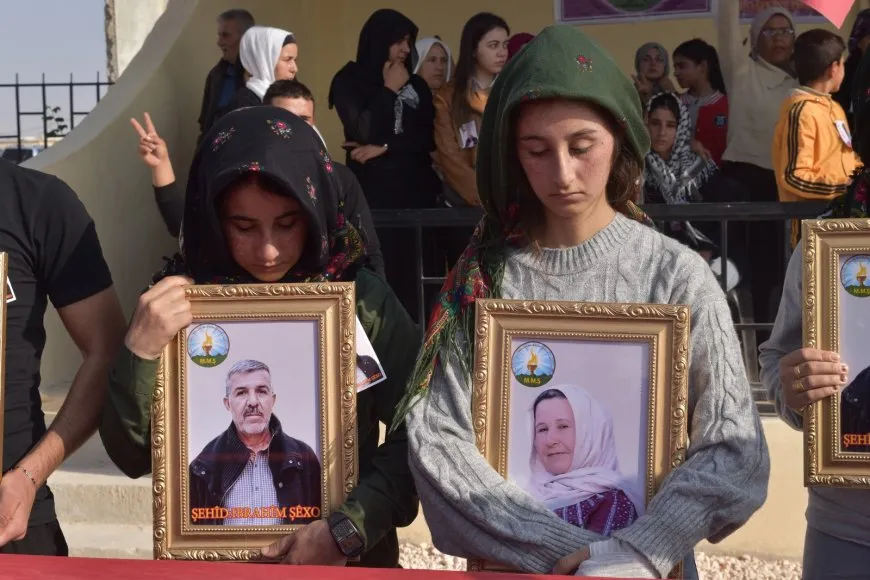 تشييع جثمان الشهيدة ساكينة إسماعيل في الشهباء