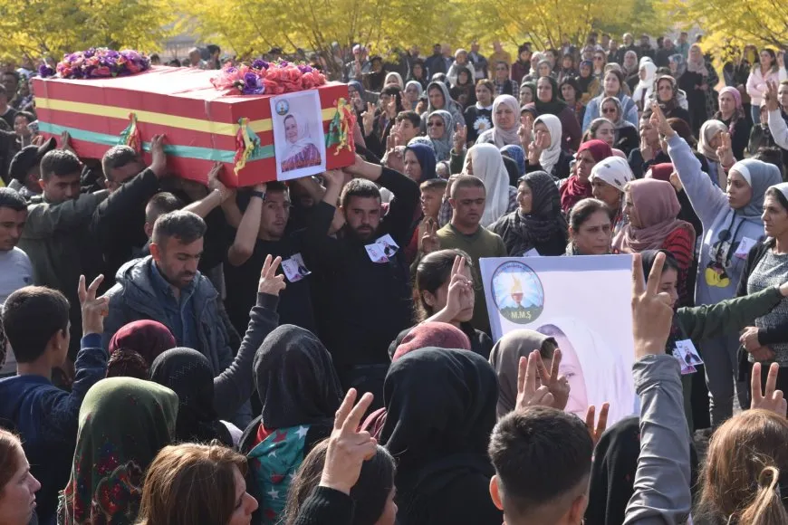 تشييع جثمان الشهيدة ساكينة إسماعيل في الشهباء