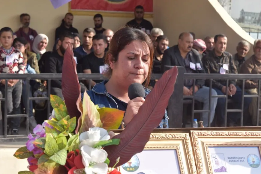 تشييع جثمان الشهيدة ساكينة إسماعيل في الشهباء