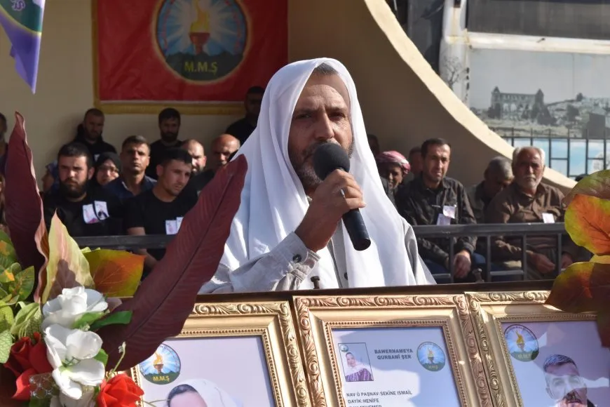 تشييع جثمان الشهيدة ساكينة إسماعيل في الشهباء