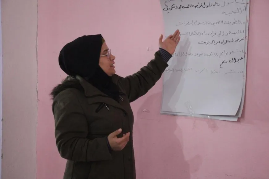 الرجال في مقاطعة دير الزور يخرجون بمسيرة داعمة للمرأة ومناهضة العنف محور سلسلة فعاليات
