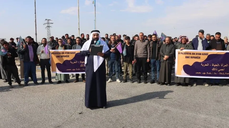 الرجال في مقاطعة دير الزور يخرجون بمسيرة داعمة للمرأة ومناهضة العنف محور سلسلة فعاليات
