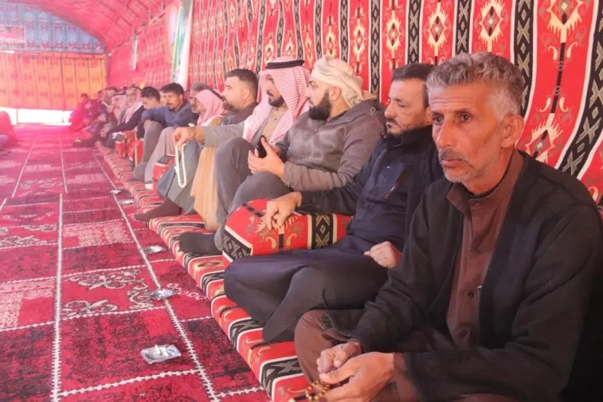 تقديم واجب العزاء لذوي مقاتل قسد فراس البيجو