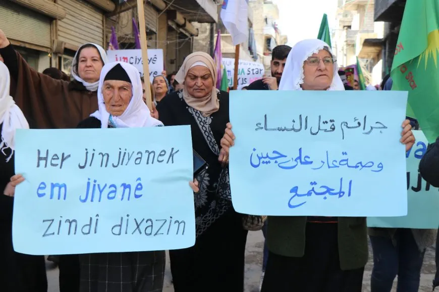 النساء بإقليم شمال وشرق سوريا يملأن الساحات من أجل الحرية والمساواة