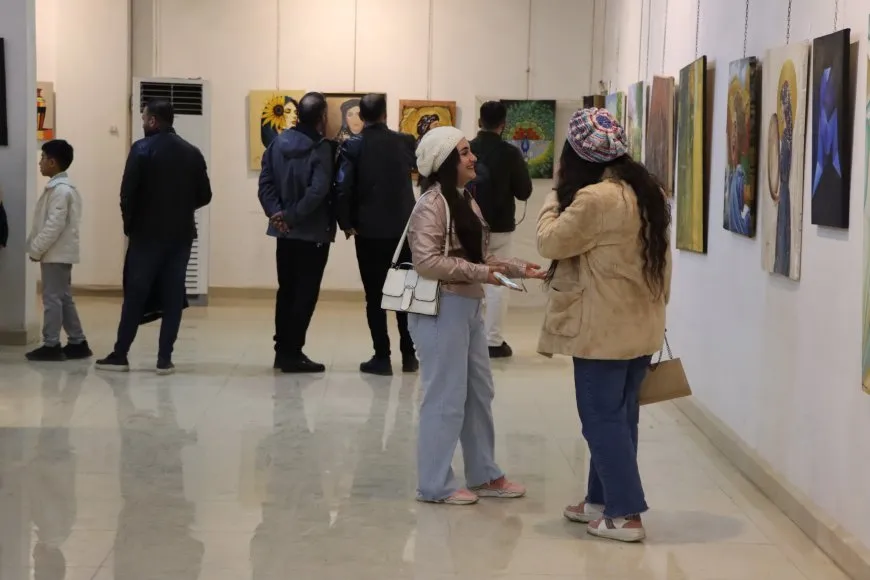 إسدال الستار على معرض الفن التشكيلي في مقاطعة الجزيرة