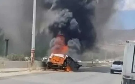 استهداف إسرائيلي لسيارة على طريق مطار دمشق