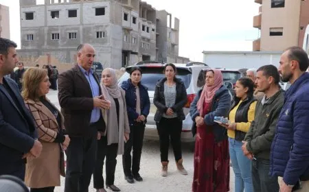 4500 عائلة مهجرة قسراً تصل مقاطعة الجزيرة والإدارة الذاتية تتفقد أوضاعهم