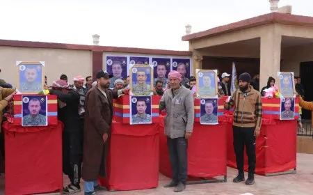 المجلس العسكري السرياني يشيّع 4 شهداء ويؤكد مواصلته النضال