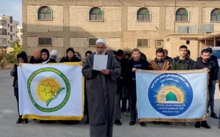 مجلس الإسلام الديمقراطي في مقاطعة الطبقة يندد بالجرائم التركية 
