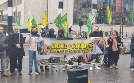 فعالية مساندة لإقليم شمال وشرق سوريا ضد الاحتلال التركي في بروكسل