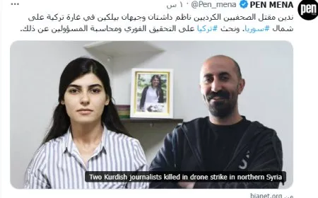 منظمتان دوليتان تدينان استهداف تركيا للصحفيين جيهان بلكين وناظم داشتان
