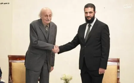وليد جنبلاط يلتقي أحمد الشرع في دمشق
