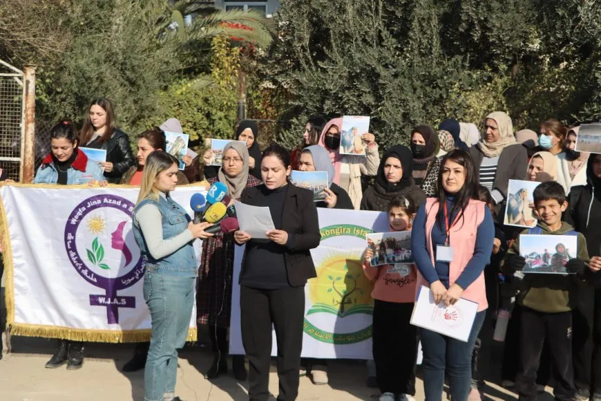 تنظيمات نسائية تدعو لنضال عالمي موحد ضد جرائم تركيا ومرتزقتها 