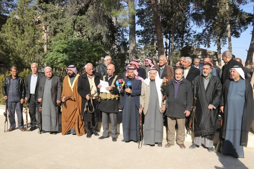 شيوخ ووجهاء العشائر يدينون التهجير القسري والصمت الدولي حياله