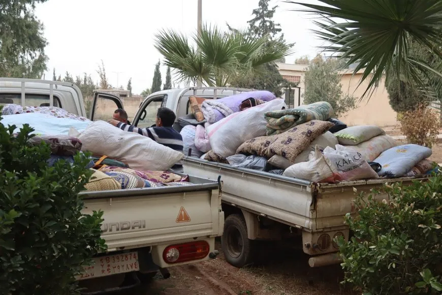 استمرار جمع المساعدات للمهجّرين في الدرباسية 