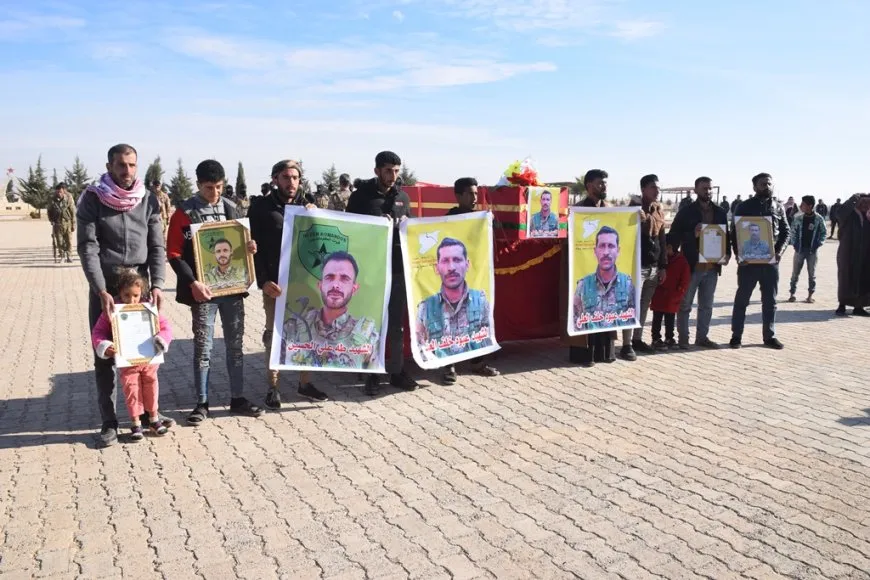 مراسم غيابية لشهيد وتشييع آخر في الشدادي 