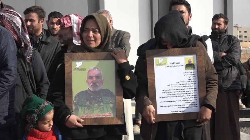 تشييع جثماني الشهيدين يوسف ومحمد في الطبقة