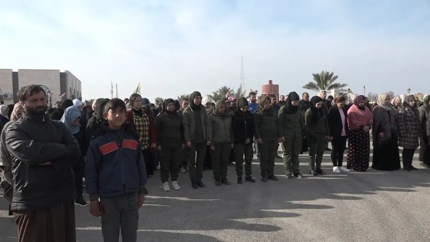 تشييع جثماني الشهيدين يوسف ومحمد في الطبقة