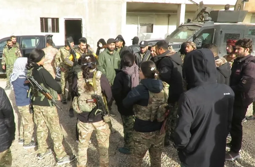 جولة ميدانية لقيادات مجلس دير الزور العسكري في ريف المقاطعة الشرقي
