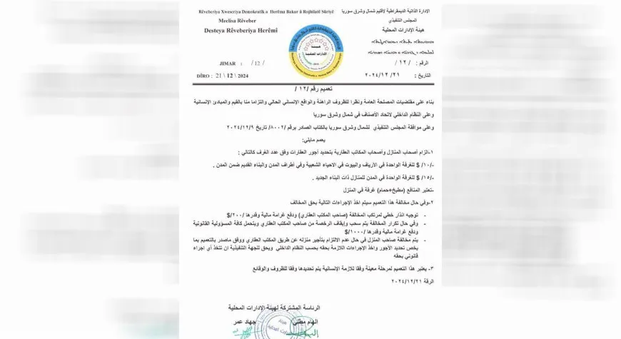 هيئة الإدارات المحلية تحدّد أجور العقارات