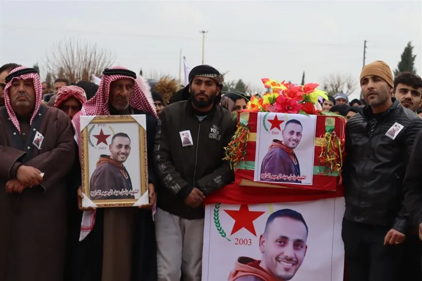 أهالي مقاطعة الجزيرة يشيّعون شهداء العدوان التركي على تل براك