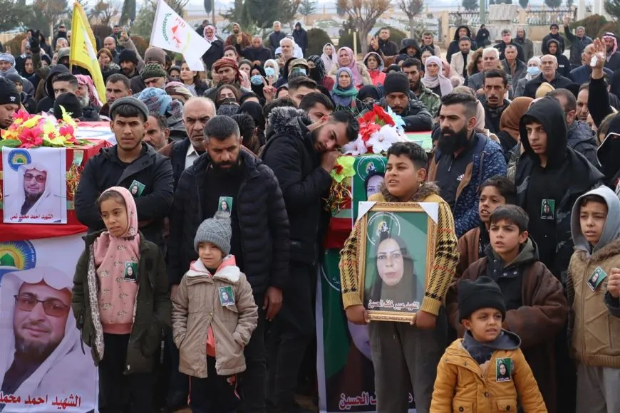 أهالي مقاطعة الجزيرة يشيّعون شهداء العدوان التركي على تل براك