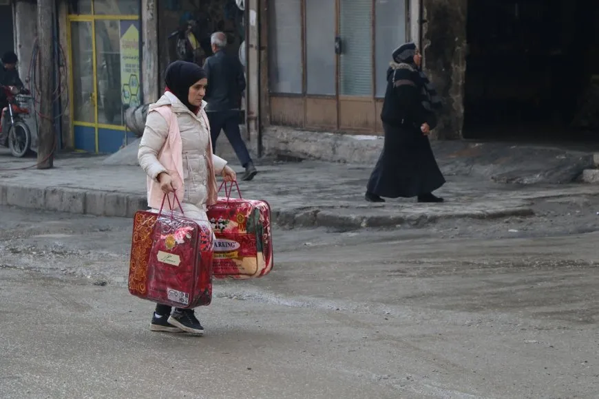 تقديم الدعم العيني للمهجّرين قسراً من مقاطعة عفرين والشهباء في حلب