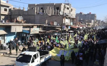 أهالي ديرك وعامودا يؤكدون دعمهم لقسد