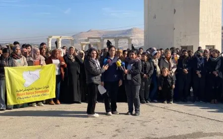 إدانة مجازر باريس وسلوبي وروج آفا من على سد تشرين