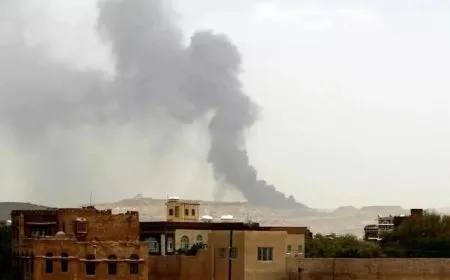 قصف إسرائيلي أميركي بريطاني على اليمن