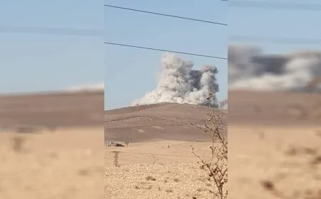 قصف جوي للاحتلال التركي على ريف كوباني