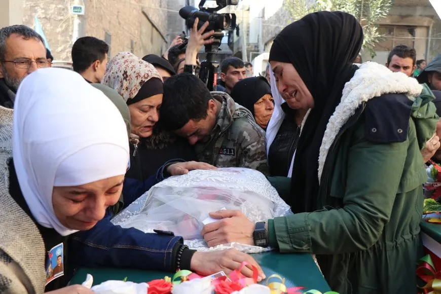 تشييع جثامين أربعة شهداء من القوات الأمنية والعسكرية في حلب