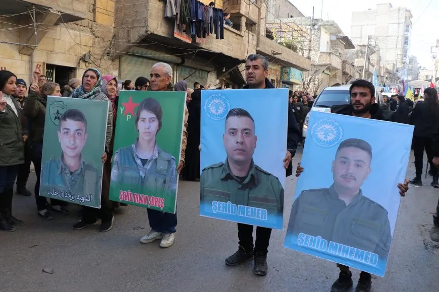 تشييع جثامين أربعة شهداء من القوات الأمنية والعسكرية في حلب