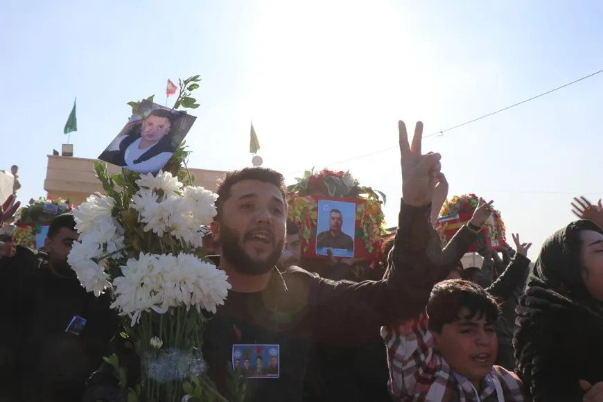 تشييع جثامين أربعة شهداء من القوات الأمنية والعسكرية في حلب