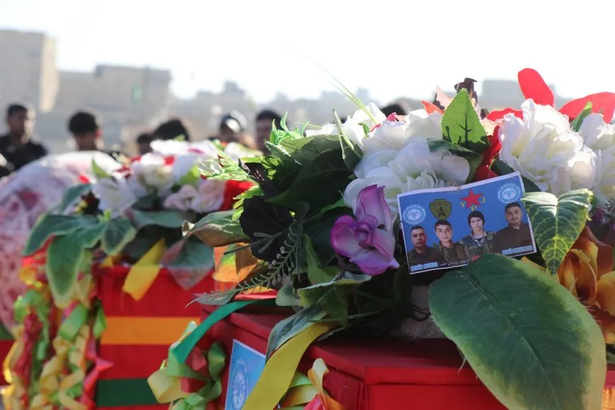 تشييع جثامين أربعة شهداء من القوات الأمنية والعسكرية في حلب