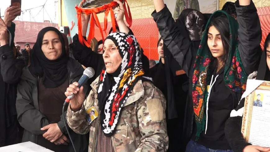 تشييع جثماني مقاتلي قسد علي قامشلو وزاغروس قامشلو